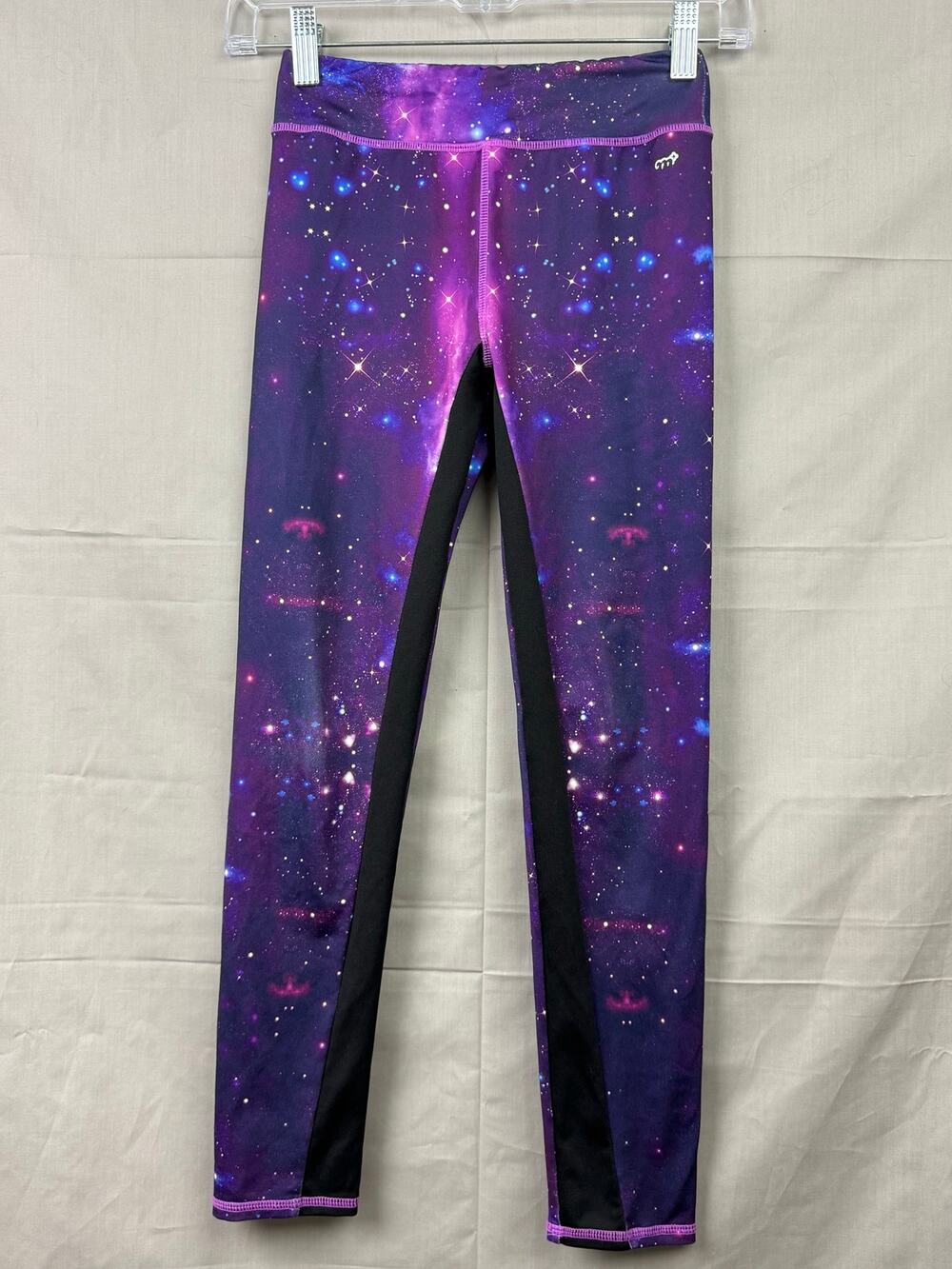 More Than Magic Girls Purple Galaxy Design Leggings, Size M (7/8)